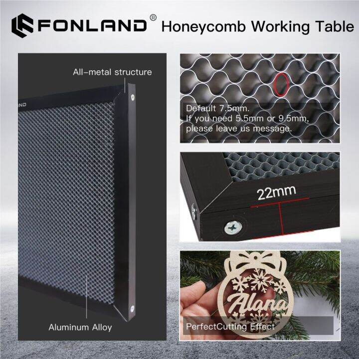 fonland-honeycomb-working-table-400-800mm-customizable-size-board-platform-laser-part-for-co2-laser-engraver-cutting-machine