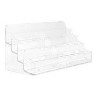 Business Card Holder, 8 Pocket Acrylic Business Card Holder for Desk Business Card Stand Desktop Business Card Holders