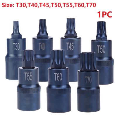 【NEW Popular】 Torx ไขควง T30T40 T45 T50 T55 T60 T70ซ็อกเก็ตชุดเจาะ AdapterScrewdriver BitFor กลศาสตร์