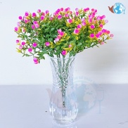 Bình bông thủy tinh 15CM dày trắng đẹp, lọ cắm hoa nhỏ xinh cao 15cm