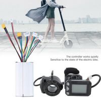 250W/350W Electric Scooter Bike 24/36V Controller LCD Monitor Brake Set 5.5/6.5 Inch Carbon Fiber Part Scooter DIY Retrofit Kit