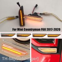 ❣ 2Pcs For MINI Countryman F60 2017 2018 2019 2020 2021 Smoked Dynamic Sequential LED Side Marker Light Flowing Turn Signal Lamp