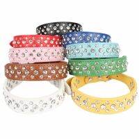 [Big Spade] Pifren สุนัขขนาดเล็กแมวปลอกคอ Rhinestone สำหรับสัตว์เลี้ยง AccessoriesNecklace Chihuahua อุปกรณ์ Collier Pour Chat Animaux