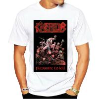 เสื้อยืดผ้าฝ้าย พิมพ์ลาย DOUBLE LICENSED - KREATOR - PLEASURE TO KILL THRASH METAL สําหรับผู้ชาย จัดส่งฟรี 0781D EKdeja16EOcgdl39