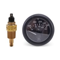 1 Pcs Vdo 1/2 Npt 21mm Thread Engine Oil Temperature Sensor &amp; 1 Pcs VDO Electromagnetic Water Temperature Gauge