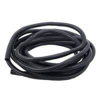 20 Ft Split Wire Loom Conduit Polyethylene Tubing Black Color Sleeve Tube 10mm inner diameter