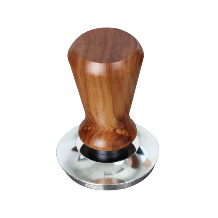 51mm-espresso-tamper-wooden-handle-barista-maker-grinder-handmade-coffee-powder-hammer-tamper-ripple-base