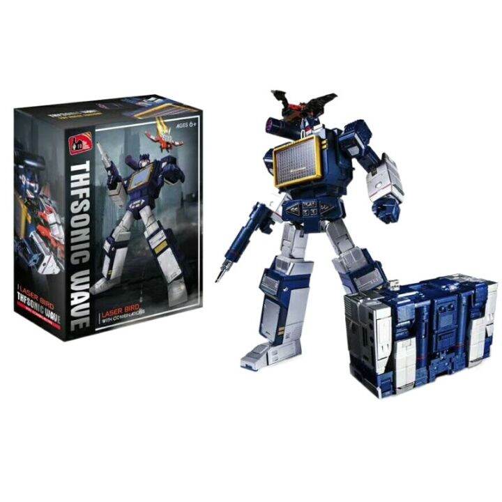 Figurine THF-01J Soundwave Transformers - MP-13 - Avec 6 Cassettes - Transformable