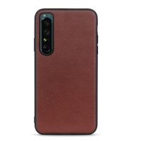 สำหรับ Sony Xperia 1 IV รูที่ถูกต้องเนื้อ Lambskin เคสโทรศัพท์หนัง (คลังสินค้าพร้อม)