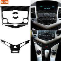 【hot】 Carbon Panel Sticker Air conditioning control Frame Cover Trim Cruze 2009-2015 Car Accessories