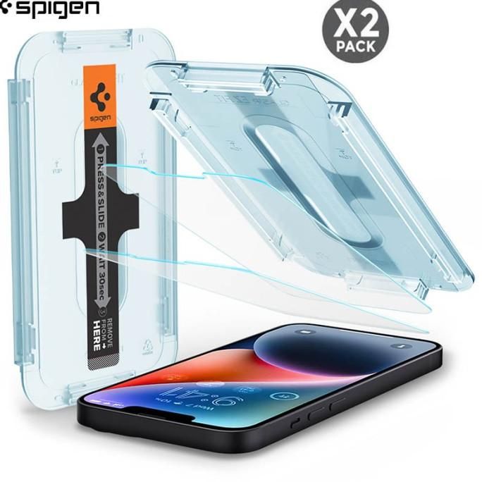 Spigen Ez Fit Tr กระจกนิรภัย Iphone 14 Plus - 13 Pro Max - 2 ชิ้น