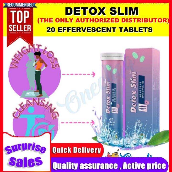 Original Detox Slim Slimming Effervescent Tablets (1 box 20 Tablets