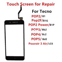 หน้าจอสัมผัสสำหรับ Tecno POP 5 4 3 2 BD2 2F ไฟฟ้า BC2 2 B1G LC6แผงด้านหน้าจอ LCD อะไหล่เปลี่ยนกระจก