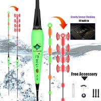 ❡♦◘ WLPFISHING 1PC Fishing Floats Explosion-Flashing Alarm Electric Floats Gravity Sensor Luminous Composite Nano Fishing Tackle