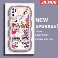 JIUMOO เคสสำหรับ VIVO Y30 Y30i Y50การ์ตูนเครยอนชินจังซนดีไซน์ใหม่กรอบคลื่นคอลอร์เคสมือถือกันกระแทกแบบใสนิ่มเคสโปร่งใสลายกล้องถ่ายรูปฝาครอบป้องกันซิลิกาเจลที่สร้างสรรค์