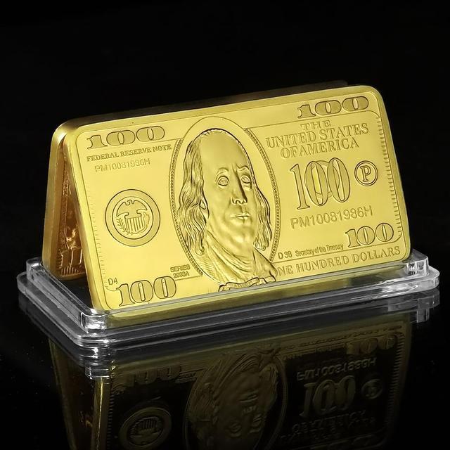 9ชิ้นแตกต่างกัน-usd-10000-1000ทองคำแท่ง500ดอลลาร์แท่งทอง24k-โลหะอเมริกันทองคำแท่งชุบทอง-usd-ปีใหม่