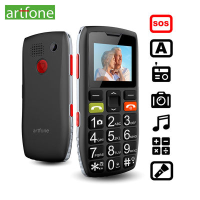 Artfone C1โทรศัพท์มือถือปุ่มใหญ่สำหรับผู้สูงอายุ（เมนูภาษาอังกฤษ）
