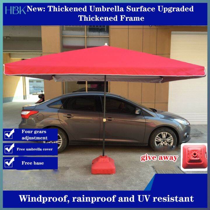 Large outdoor parasol stall umbrella rectangular umbrella sun umbrella