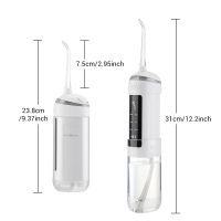 ZZOOI Portable Oral Irrigator 50 Days Long Lasting Dental Water Jet Flosser Mouth Washing IPX7 USB Rechargeable Water Thread for Teeth