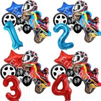 Large Motorcycle Foil Helmet Balloon Motocross Car Balloon Children Gifts Boys Baby Shower Birthday Party Decorations Kids Toys Balloons