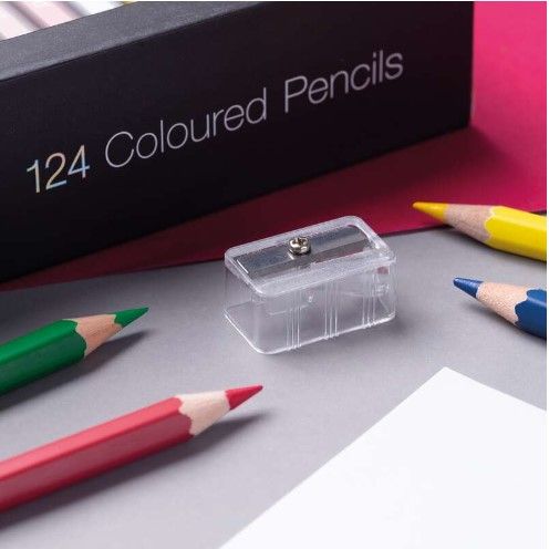 สีไม้-ดินสอสีไม้-แท่งยาว-124-สี-รุ่นใหม่-master-art-ดินสอสี-มาสเตอร์อาร์ตดินสอสีหัวเดียว-แถมฟรี-กบแหลาดินสอ-2-ชิ้นภายในกล่อง