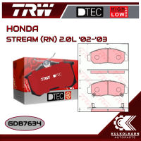 ผ้าเบรคหน้า TRW สำหรับ HONDA STREAM (RN) 2.0L 02-03 (GDB7634)