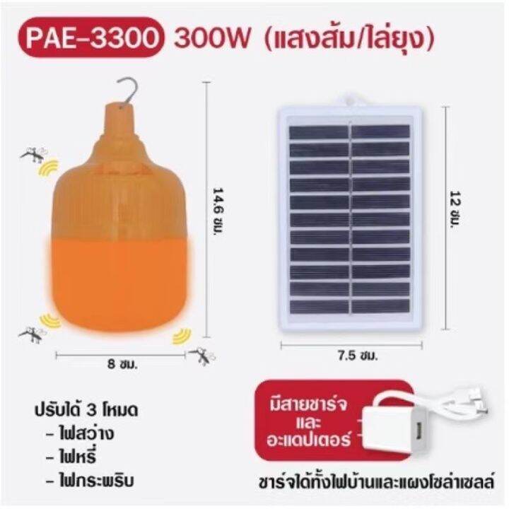 ชุดหลอดไฟโซลาร์เซลล์เเบล็คไลท์-ล่อแมลง-ล่อแมงดา-รุ่น-mr-400w-และ-mr-6400-be