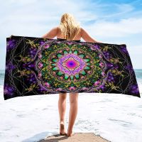 Oversize Beach Towel Clearance Towels, Boho Mandala Cool Travel Pool Towel, Lightweight Sand Free Quick Dry Travel Towels