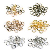 【YF】◕  4 5 6 8 10 mm Metal Split Rings Color Gold Pendant Necklace Connectors Wholesale Diy Jewelry Finding Making