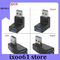 ixoo61 store 1/2/5pcs USB 3.0 A Male to Female Adapter Connector plug cable Extension Extender 90 Degree Angle Coupler For Laptop PC