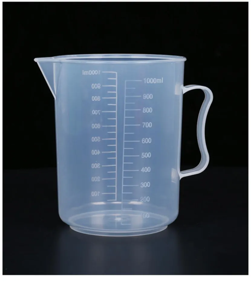 25/30/50/100/150/250/500/1000ml Premium Clear Plastic Graduated Measuring  Cup Pour Spout