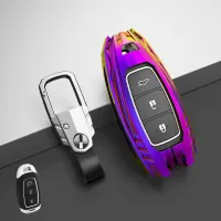 Alloy Car Key Cover for Hyundai Verna Solaris Elantra Azera Kona Encino Grandeur Azera Palisade I30 Ix35 Accent Santa Fe Lafesta