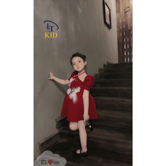 Váy cho bé gái - Đầm Sát Nách Họa Tiết Hoa Lá Xinh Xắn Cho Bé Gái 1-8 Tuổi  | Shopee Việt Nam