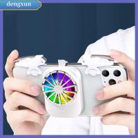 DENGXUN สติกเกอร์ระบายความร้อนไร้สายแบบปรับลมได้คลิปด้านหลังระบายความร้อนเกมทำให้เย็นลงพัดลมทำความเย็นโทรศัพท์มือถือ