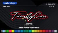 สติ๊กเกอร์สะท้อนแสง กันน้ำ ติดรถยนต์ Family Car