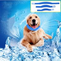 Summer Dog Supplies New Pet Cooling Bib Summer Cool Ice Pad Heatstroke Dog Ice Bag Collar Adjustable Cooling Collar Bib