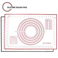 แผ่นรองอบซิลิโคนหนา80X60มม. 0.7มม. อุปกรณ์นวดแป้งพิซซ่าเตาอบอุปกรณ์ทำเบเกอร์รี่ขนมอบไม่ติด