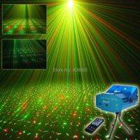 Mini R G Remote Full Stars Sky/24 Pattern Laser Projector Bar Shop Dance Disco Party Christmas DJ Stage Lighting Light N8R1