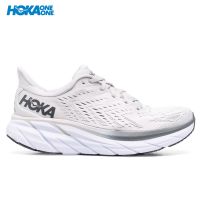 รองเท้าวิ่ง HOKA ONE ONE CLIFTON 8 LOW-TOP SNEAKERS - GREY 1119393-LRNC Lunar Rock/ Nimbus Cloud