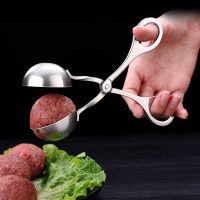 Meatball Maker Tool Clip Newbie Non Stick Stuffed Meat Ball Spoon Shaper Cooking Scoop Kitchen Stainless Steel Fish Ball Making Cooking Utensils