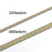 LED Strip 2835 SMD 240 LEDs/m 480 LEDs/m 5M Leds DC 12V 24V Bright ยืดหยุ่น LED เชือกริบบิ้นเทปแสงสีขาวอุ่นเย็นสีขาว-asferttyre