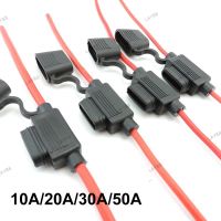 Waterproof Mini Small Medium Auto Fuse Holder Power Socket 16/14/12/10Awg Car Blade Fuse Wire Cable YB8TH