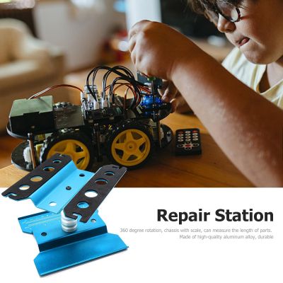 ☫ Aluminum Alloy Metal Repair Station 360 Degree Rotation DIY Work Stand Assembly Platform RC Tools for Redcat 4WD Axial Tamiya WL