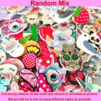 30pcs/50pcs Random Mixed Cartoon Characters Flatback Planar Resin Cabochon DIY Crafts Embellishments for Girls Hair Bow Centers