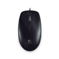 Logitech B100 เม้าส์มีสาย USB Mouse ขนาดมาตรฐาน สะดวกสบาย เชื่อมต่อด้วยสาย USB (800 dpi)