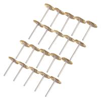 20 x Brass Wire Brush Round Brushes Disc Brush Pot Brush for Dremel 25MM