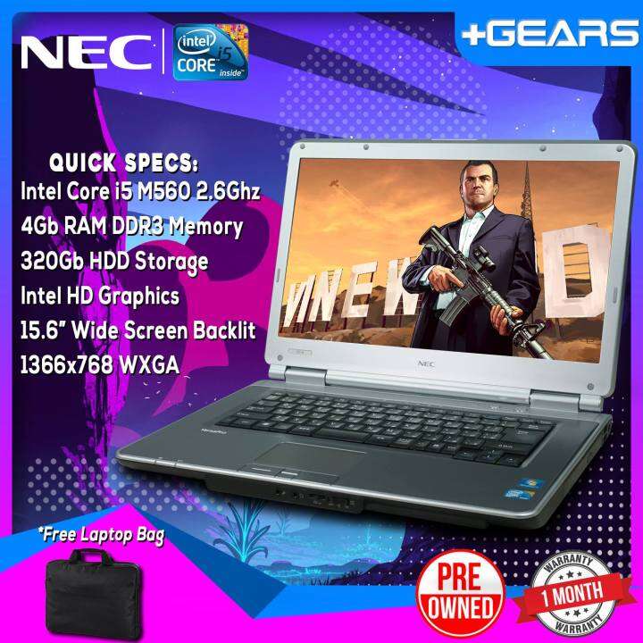 Nec Versapro VD-B Laptop | Intel Core i5 M560 4GB RAM DDR3 320GB HDD ...