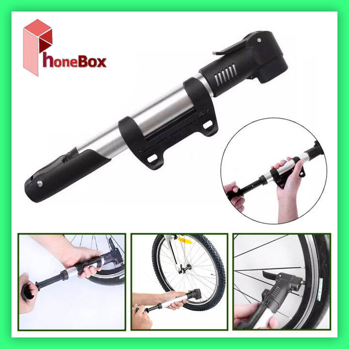 mini bicycle pump with gauge