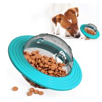 〖Love pets〗 Flying Plates Flying Saucers Leaky Food Pet Dog Toys Large Dog Bite Resistant Food Ball Interactive Toys Leaky Food Tooth Clean