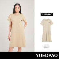 Yuedpao No.1 เสื้อยืดSignature Dress Summer ผ้าหนาทรงสวย ยับยากรีดง่าย รับประกันไม่ย้วย 2 ปี ชุดเดรส สี  Earth